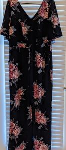 Flower print jumpsuit